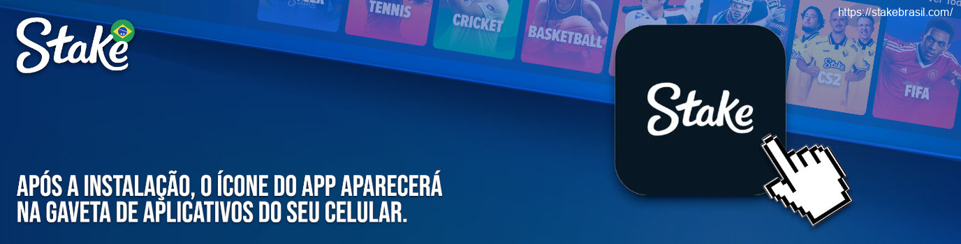Após a instalação, o ícone do app aparecerá na gaveta de aplicativos do seu celular