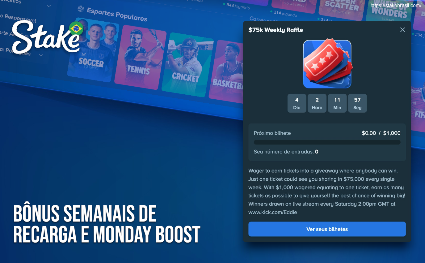 Bônus Semanais de Recarga e Monday Boost – Promoções Exclusivas para Jogadores