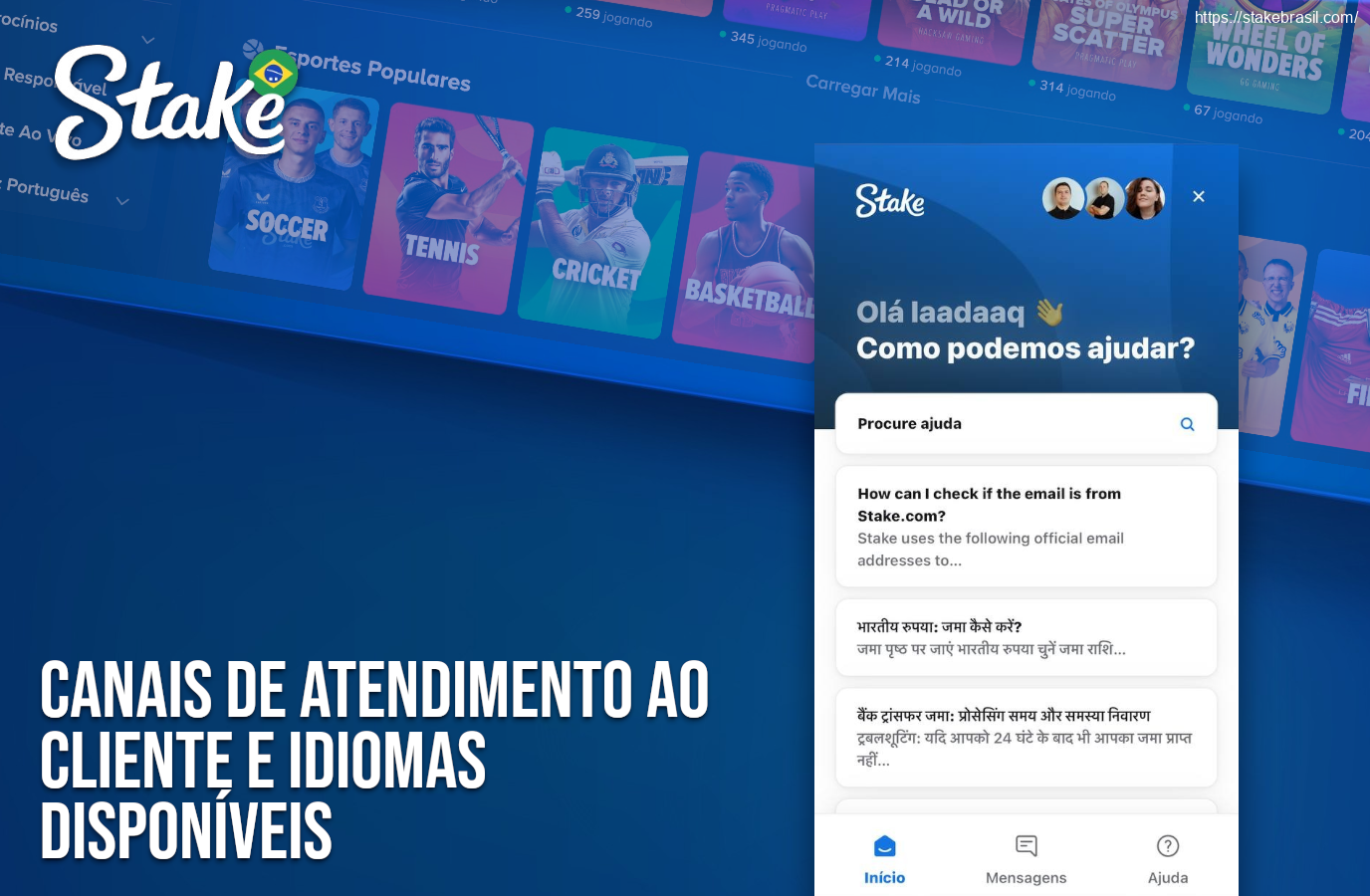 Canais de Atendimento ao Cliente e Idiomas Disponíveis