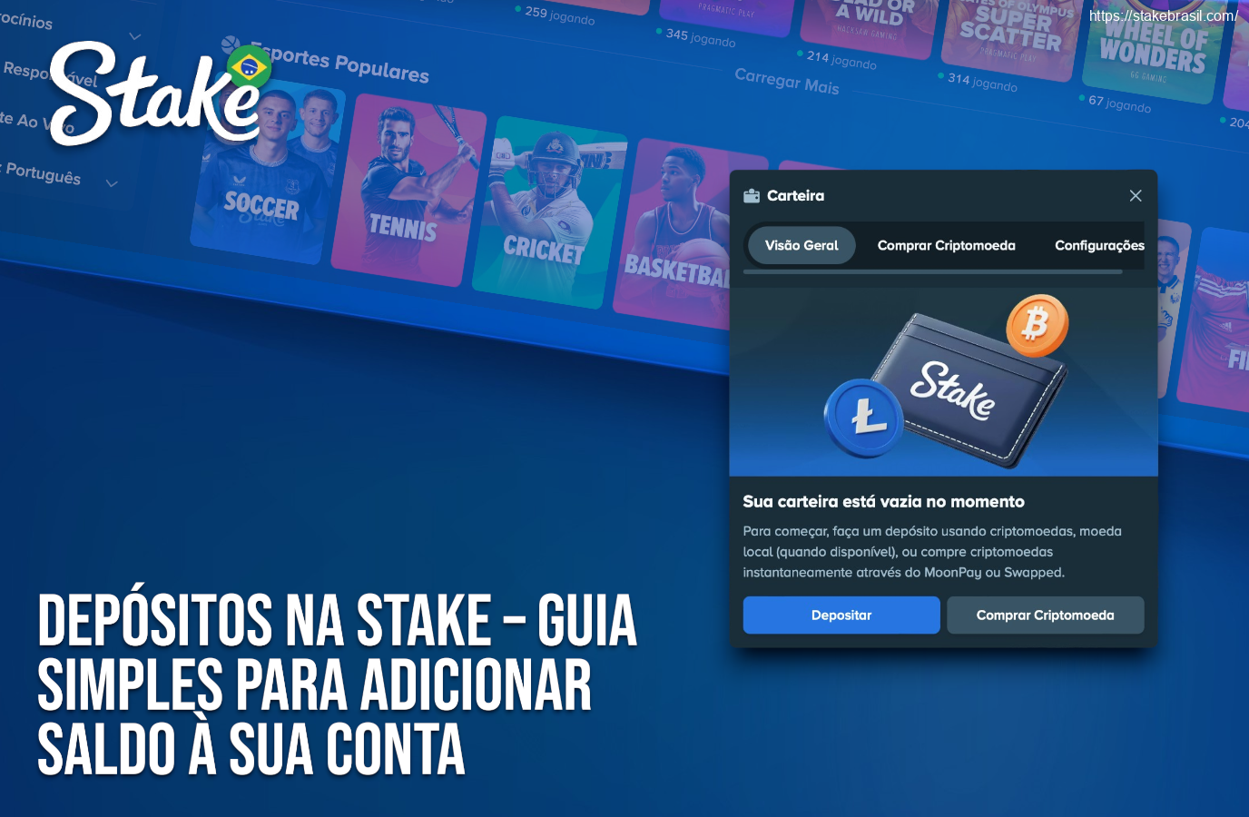 Depósitos na Stake – Guia Simples para Adicionar Saldo à Sua Conta