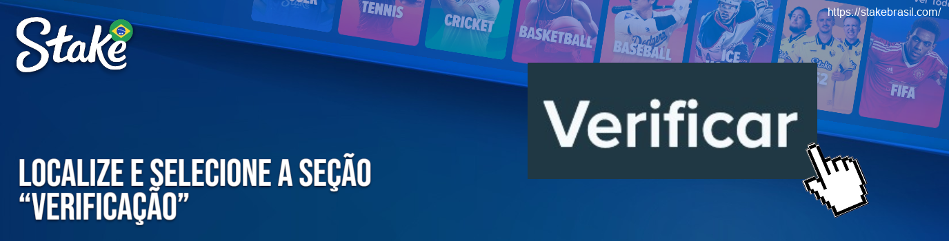 Localize e selecione a seção “Verificação”