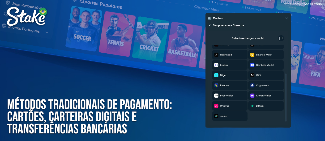 Métodos Tradicionais de Pagamento_ Cartões, Carteiras Digitais e Transferências Bancárias Stake