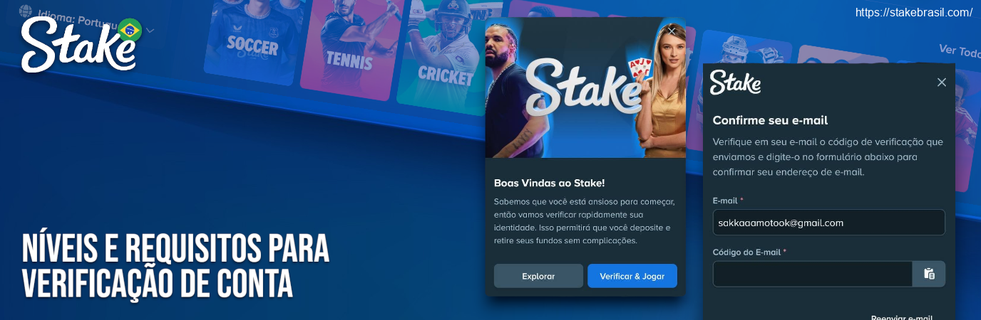 Níveis e Requisitos para Verificação de Conta Stake