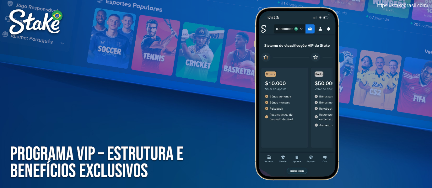 Programa VIP – Estrutura e Benefícios Exclusivos Stake